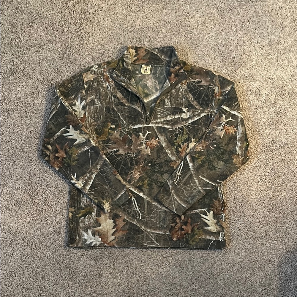 Camouflage Quarter-Zip Pullover